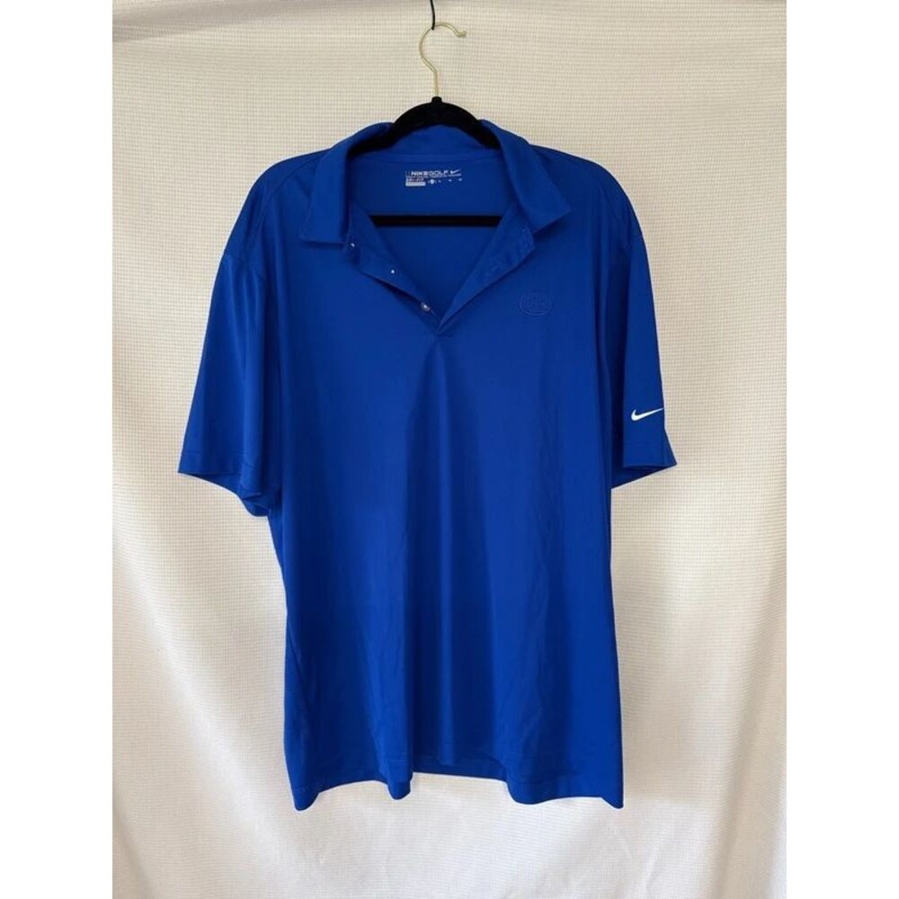 Nike golf dry fit royal blue swash sleeve